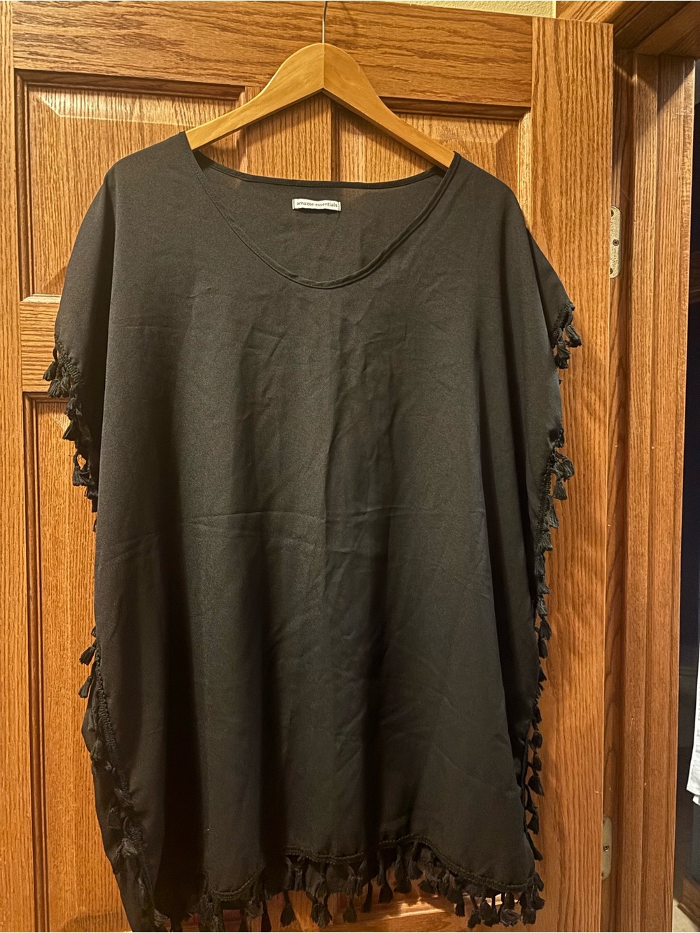 Black Tassel-Trim Women’s swim
Coverup